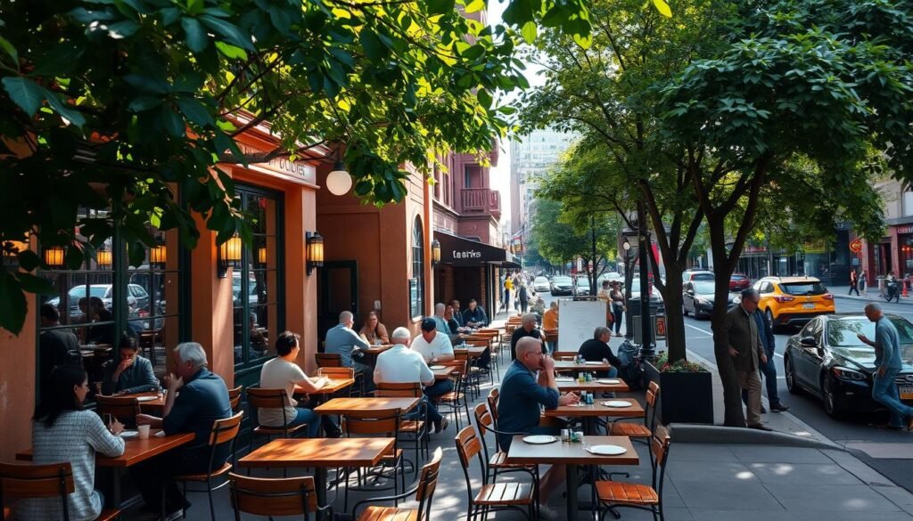 cuisine-focused outdoor seating restaurants