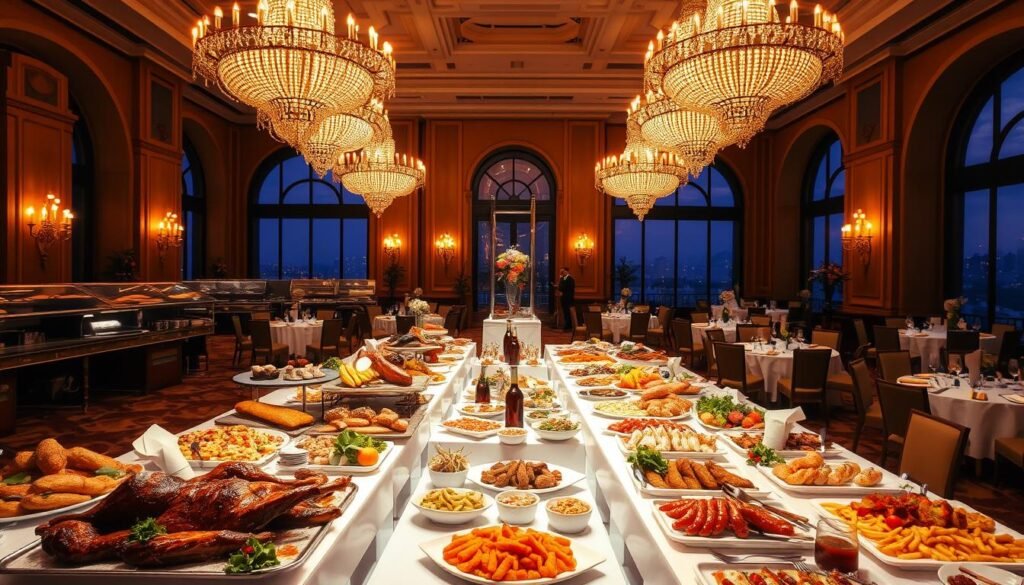 luxury dinner buffet