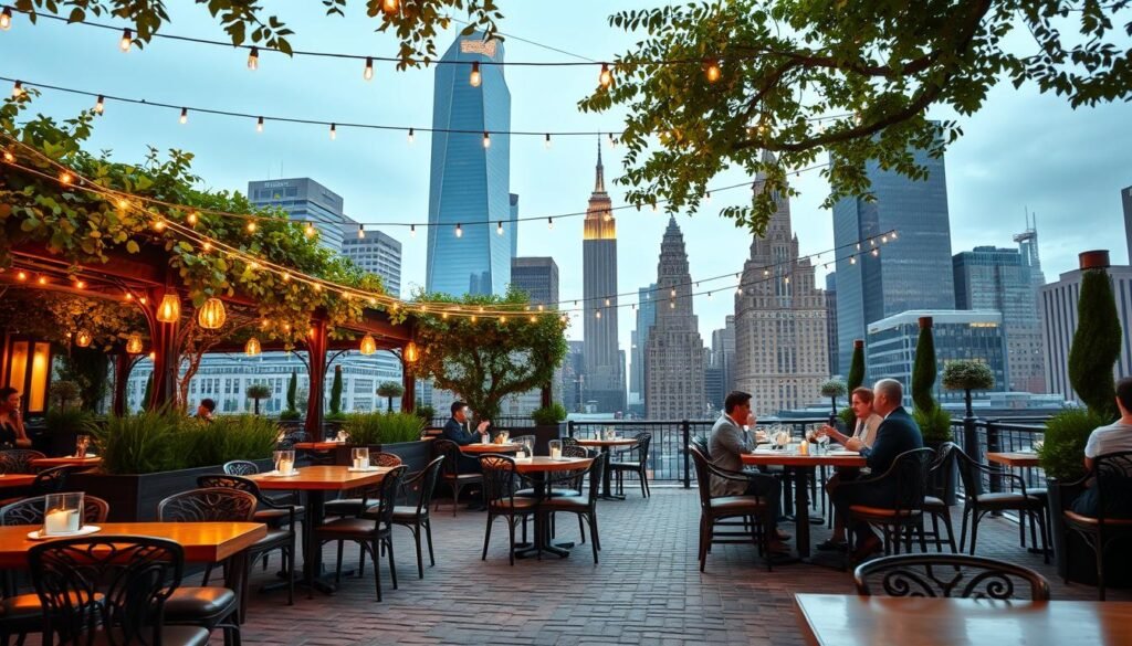 luxury outdoor dining NYC