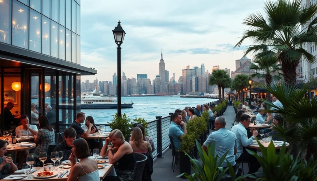 waterfront dining NYC